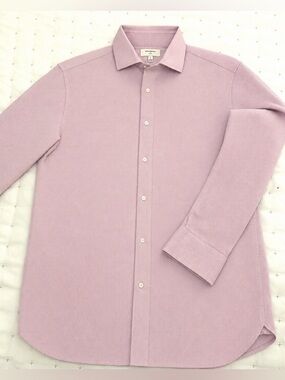 Banana Republic Slim Fit Pink Dress Shirt Mens Large Button Down